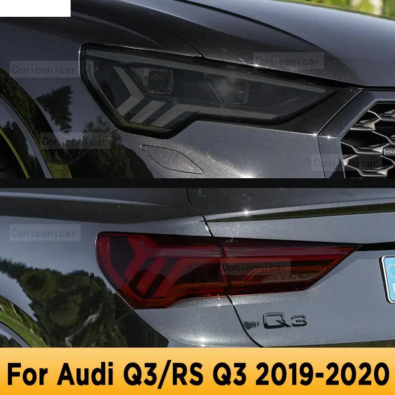 

For Audi Q3 RSQ3 2019-2020 Car Exterior Headlight Anti-scratch Front Lamp Tint TPU Protective Film Repair Accessories Sticker