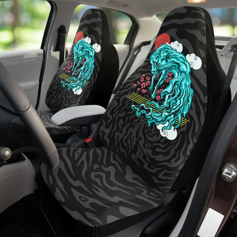 

Wolf Spirit, 2 Front Seat Covers, Seat Cover for Car, Car Seat Protector, Car Accessory, Car Seat Covers Pair