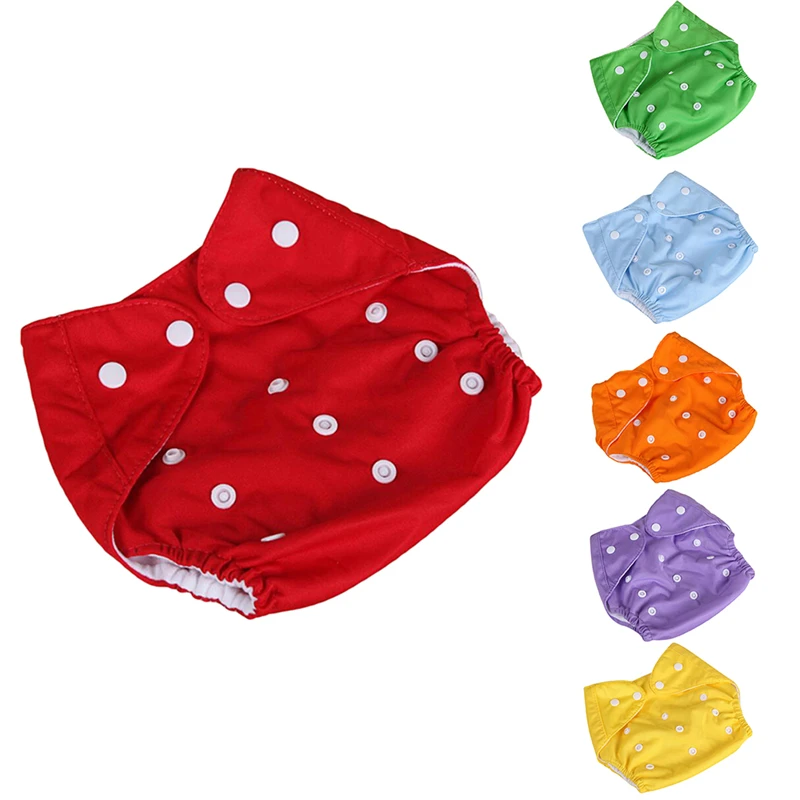 

6Pcs Adjustable Reusable Lot Baby Kids Boys Girls Washable Cloth Diaper Nappies Baby Solid Diaper Cover Baby Diaper Cloth Diaper