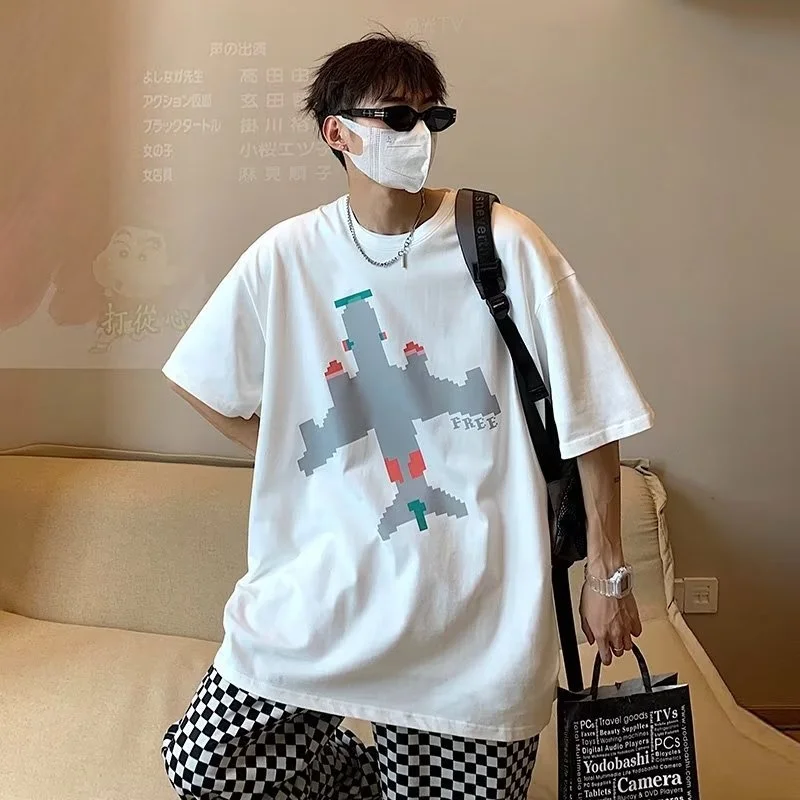 

Футболка мужская летняя оверсайз, из натурального хлопка