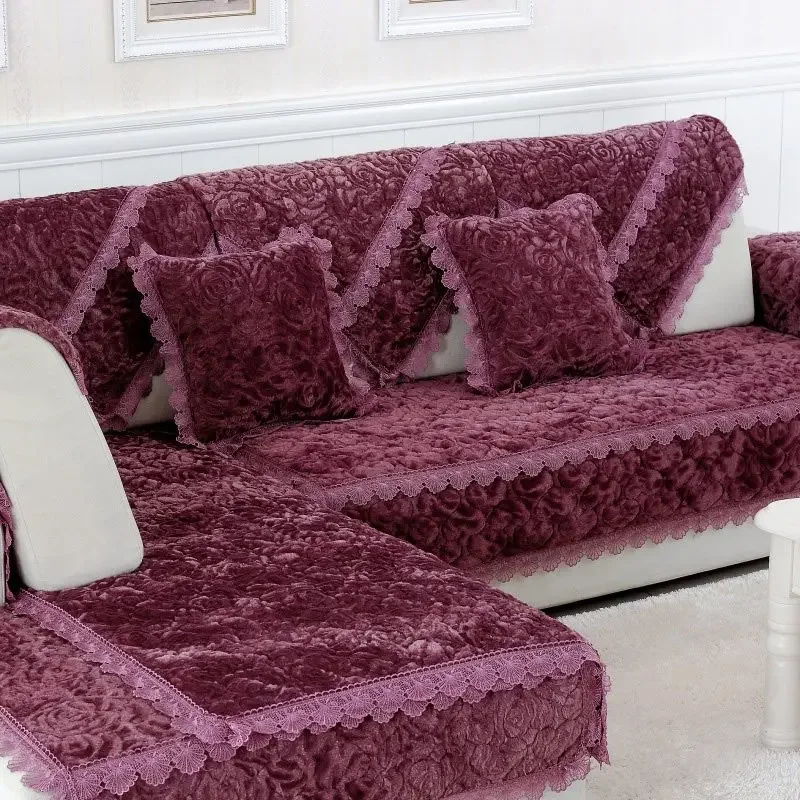 Новый дизайн чехол для дивана элегантный в европейском стиле нескользящий