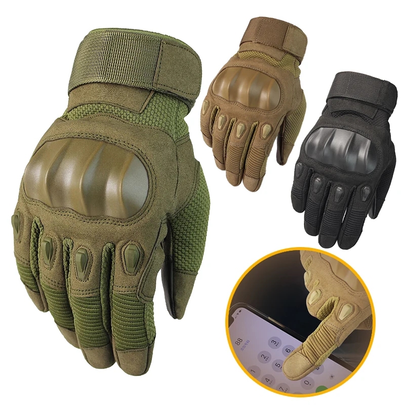 

Tactical Military Safety Anti Cut Cycling Gloves Outdoor Full Finger Gloves Touch Screen High Impact Resistant Combat Gloves