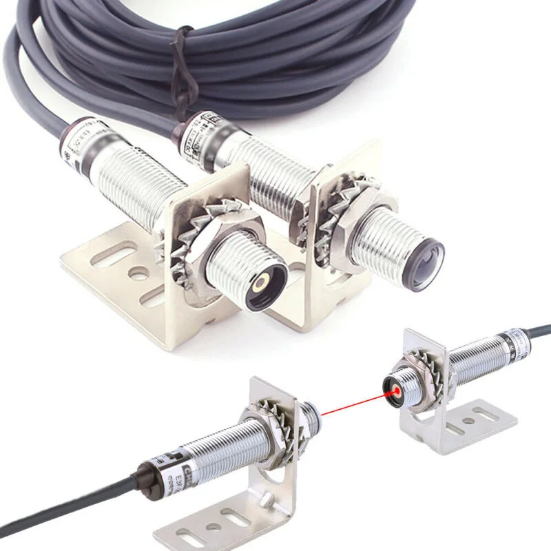 

M12 NPN Laser Sensor Photoelectric Switch Infrared Visible Light Sensors 10-20M Laser Visible Light Sensor Electrical Equipment