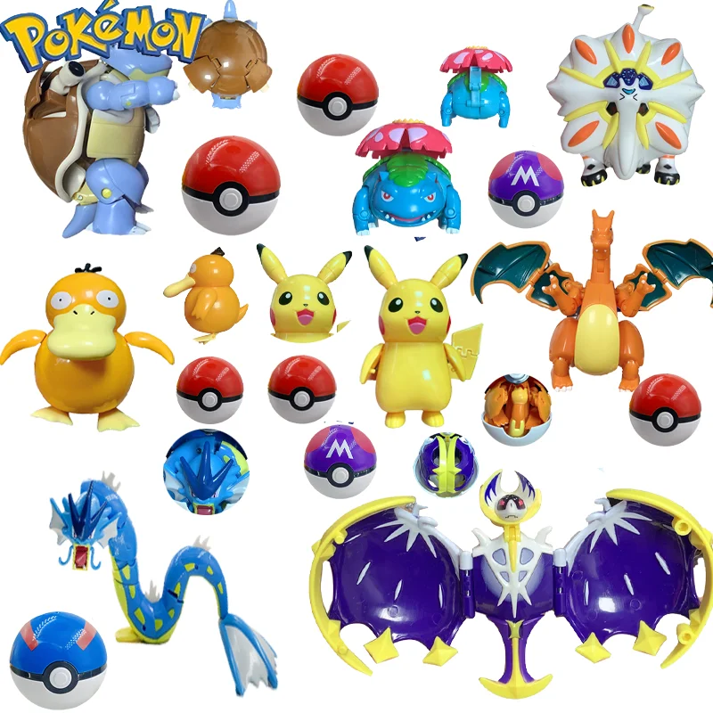 

Аниме Покемон протыкать мяч Персонаж Аниме Пикачу чармандер Литтен Rockruff Pokeball вариация игрушка экшн-модель подарок