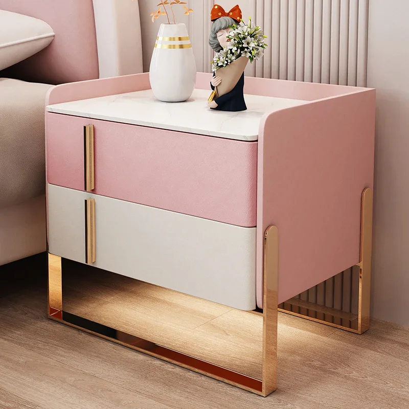 Кофейный прикроватный столик в скандинавском стиле ночная тумбочка для спальни