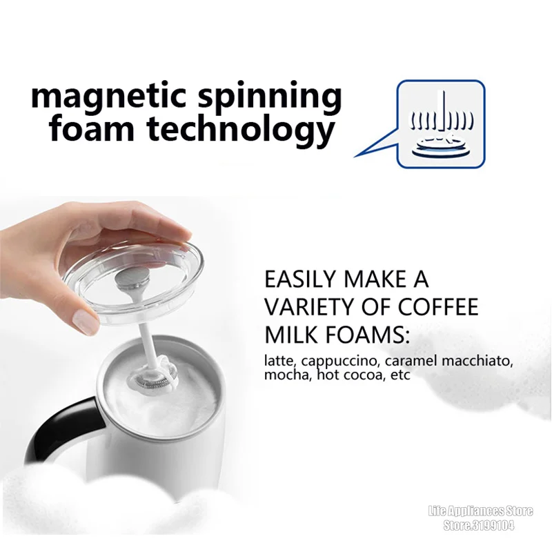 Портативный вспениватель молока Delonghi электрический кофеварка миксер для