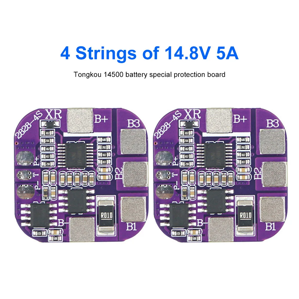 

4S 5A 14500 аккумуляторная батарея, зарядная плата BMS 14,8 в, зарядка общего порта/переразряд/Защита от короткого замыкания