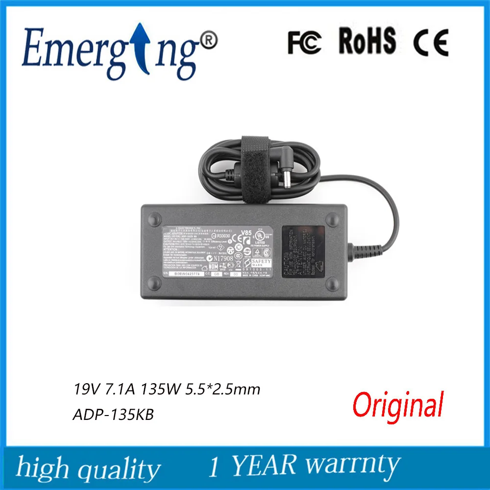 Оригинальный Новый адаптер для ноутбука 135 Вт 19 в 5,5 а 2,5 * мм переменного тока Оригинальный Новый адаптер для ноутбука 135 Вт 19 в 5,5 а 2,5 * мм переменного тока