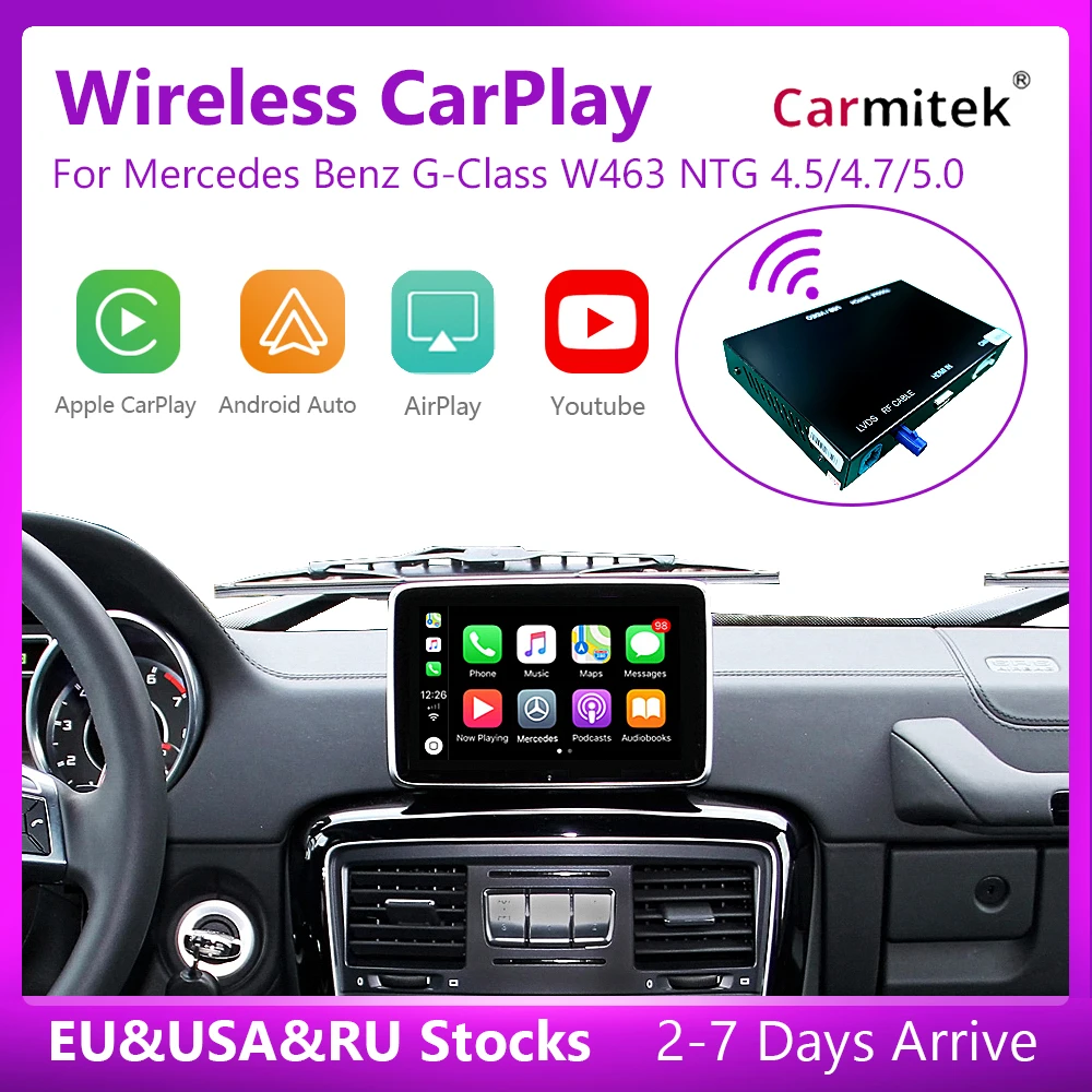 

CarPlay для Mercedes Benz G-Class W463 2012-2018 G63 G65 AMG G500 G 63 65 500, с Android