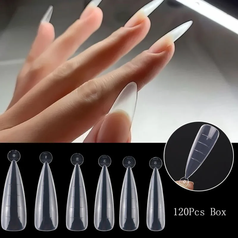 120 шт. формочки на шпильках для быстрого наращивания ногтей |