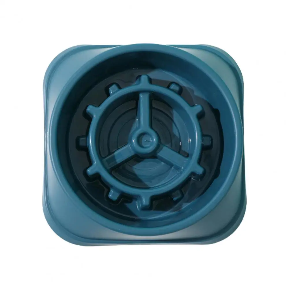 

Удобная миска для собак и кошек, квадратная миска для медленного употребления, гладкая миска для кормления домашних животных