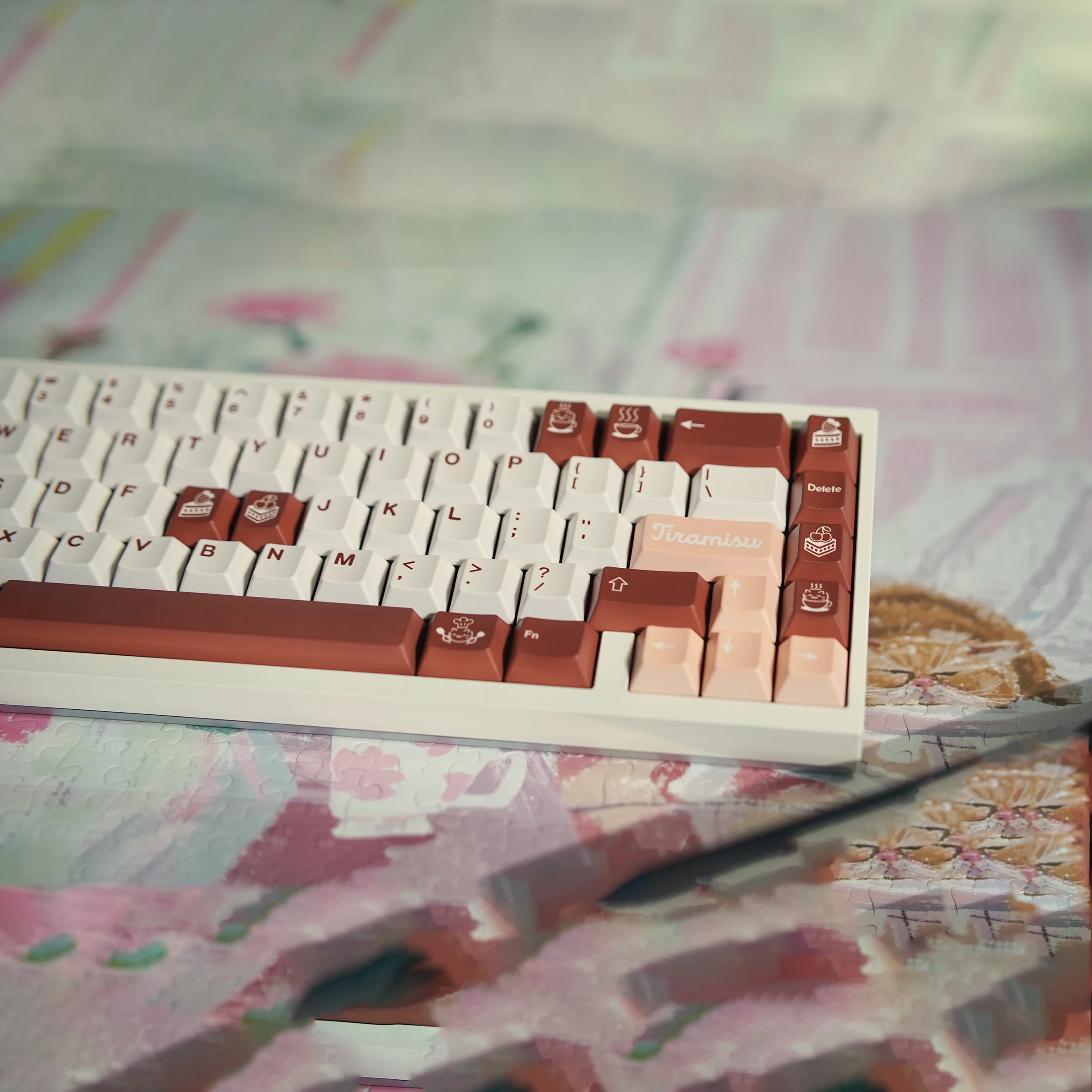 Колпачки для клавиш Gmk Tiramisu термосублимация Pbtcherry полный набор колпачков