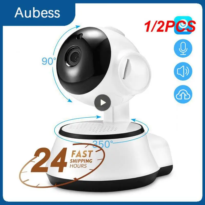 

1/2PCS Hamrolte 1080P Baby Monitor Mini Pan/Tilt Wifi IP Camera Auto Tracking Two Way Audio Motion Detection Remote Access V380