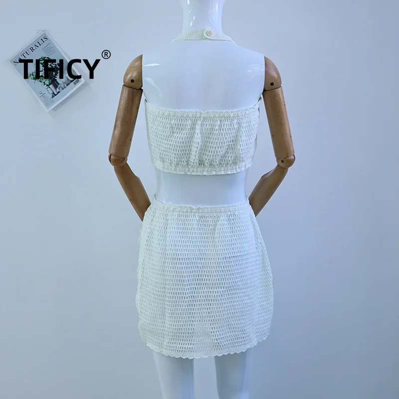 Новый вязаный полый висячий воротник с цветочным принтом пляжный женский