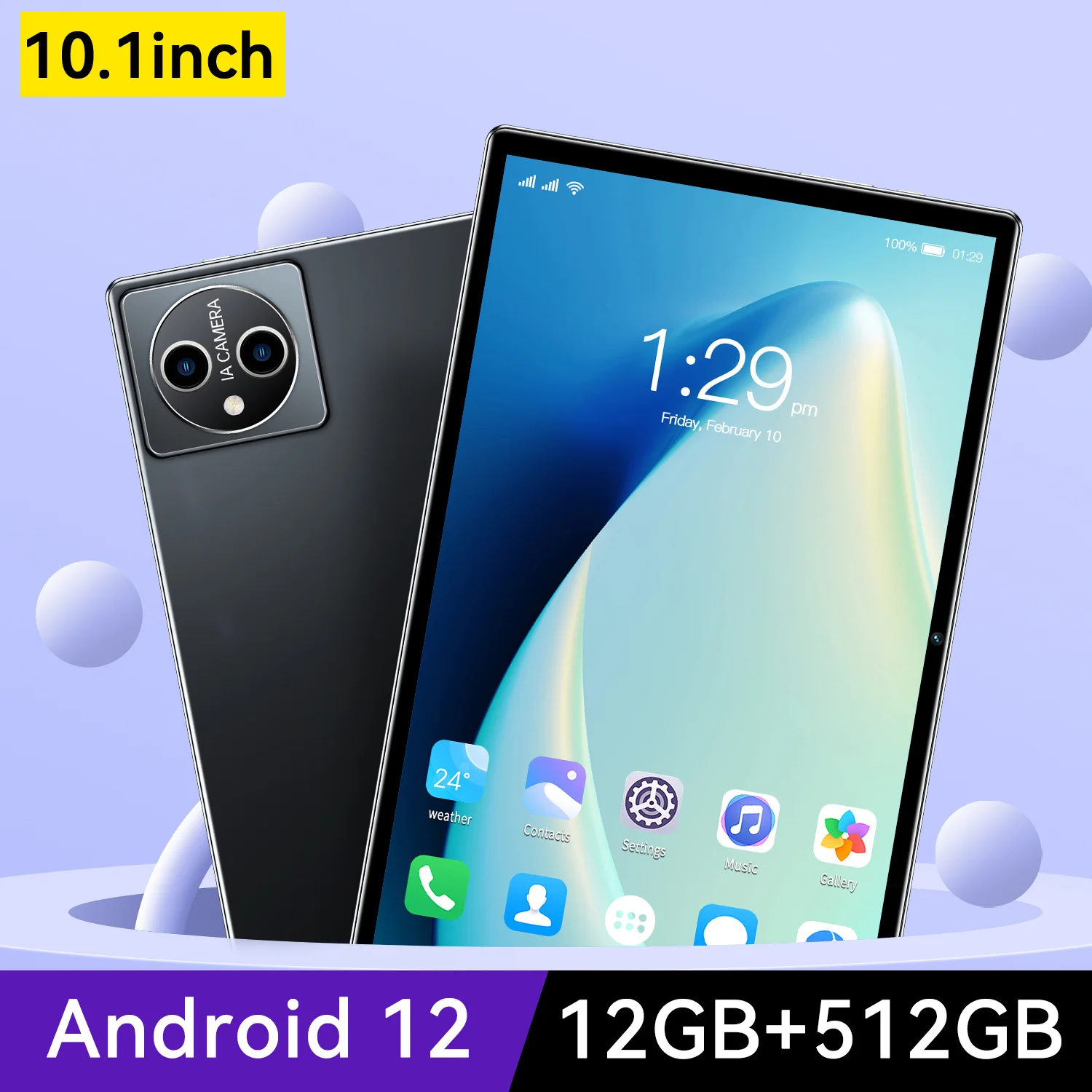 2025 Новый планшет X15 10 1 дюйма 12 ГБ ОЗУ 512 ПЗУ 24 МП + 48 MTK6797 Android12 Bluetooth 5 0 5G WPS WIFI с двумя