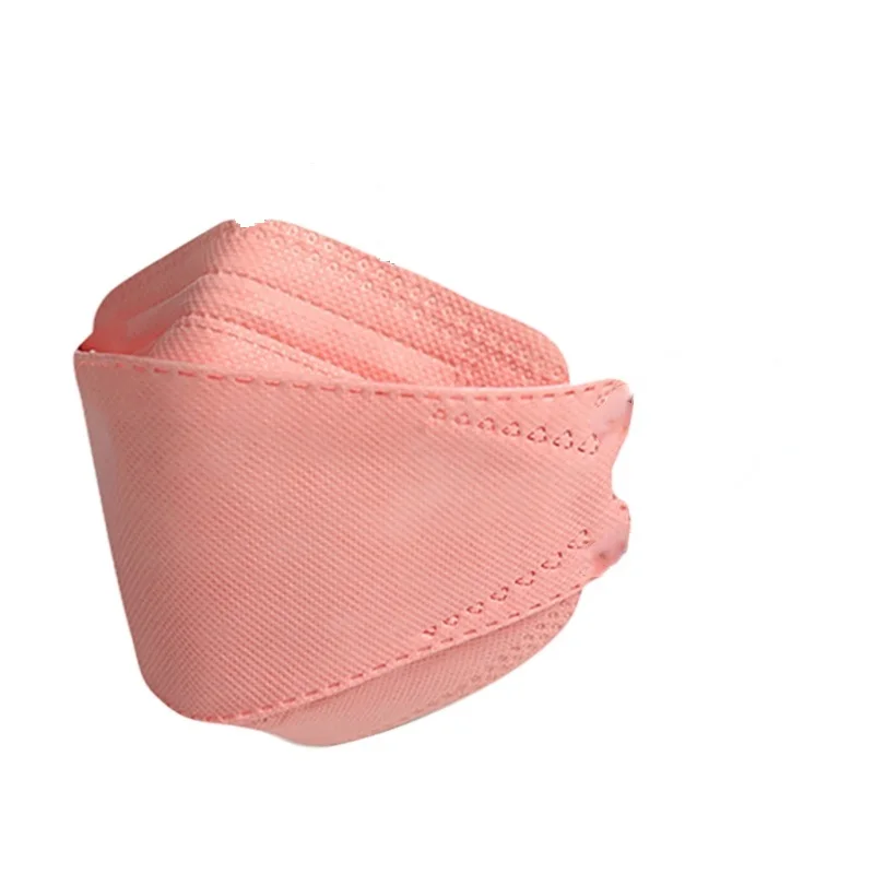 

10-100PCS Flesh Pink Fishing Mask 4-Layer Meltblown Cloth 3D Stereo Dust-Proof Masks For Adult Individually Packaged 10Pcs/Bag
