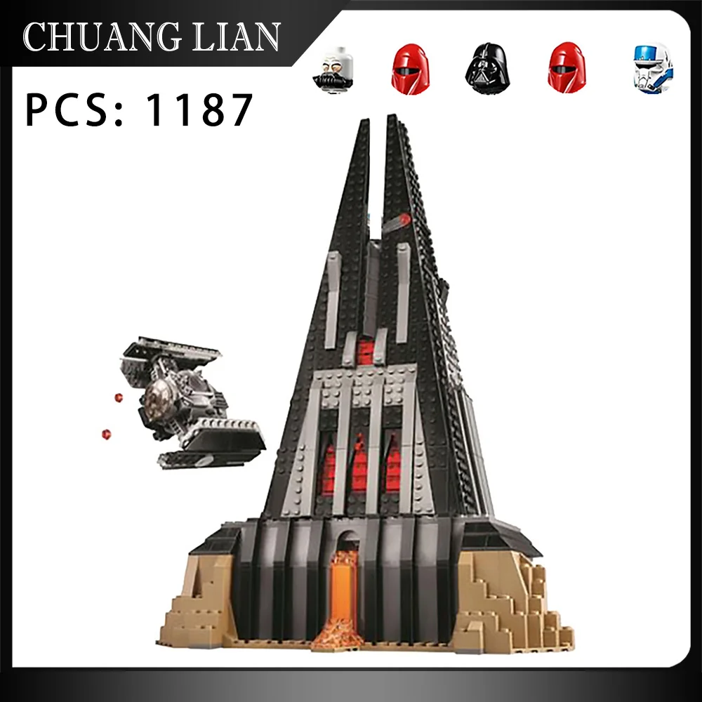 

Disney Star Spaceship aricraft Wars Darth Vader`s Castle House Figures TIE Fighter Building Block Bricks Toy Gift