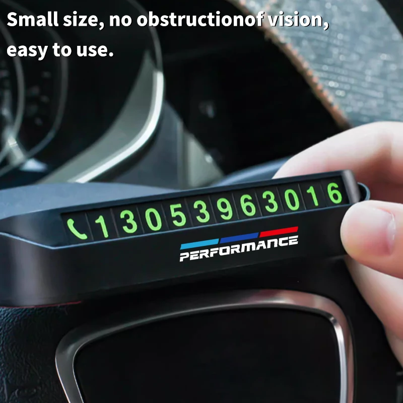 Магнитная парковочная табличка для BMW Performance X1 X3 X5 E39 E46 E90 F20 E60 F30 E36 F10 E87 E70 E91 E30 G30 E53 M3