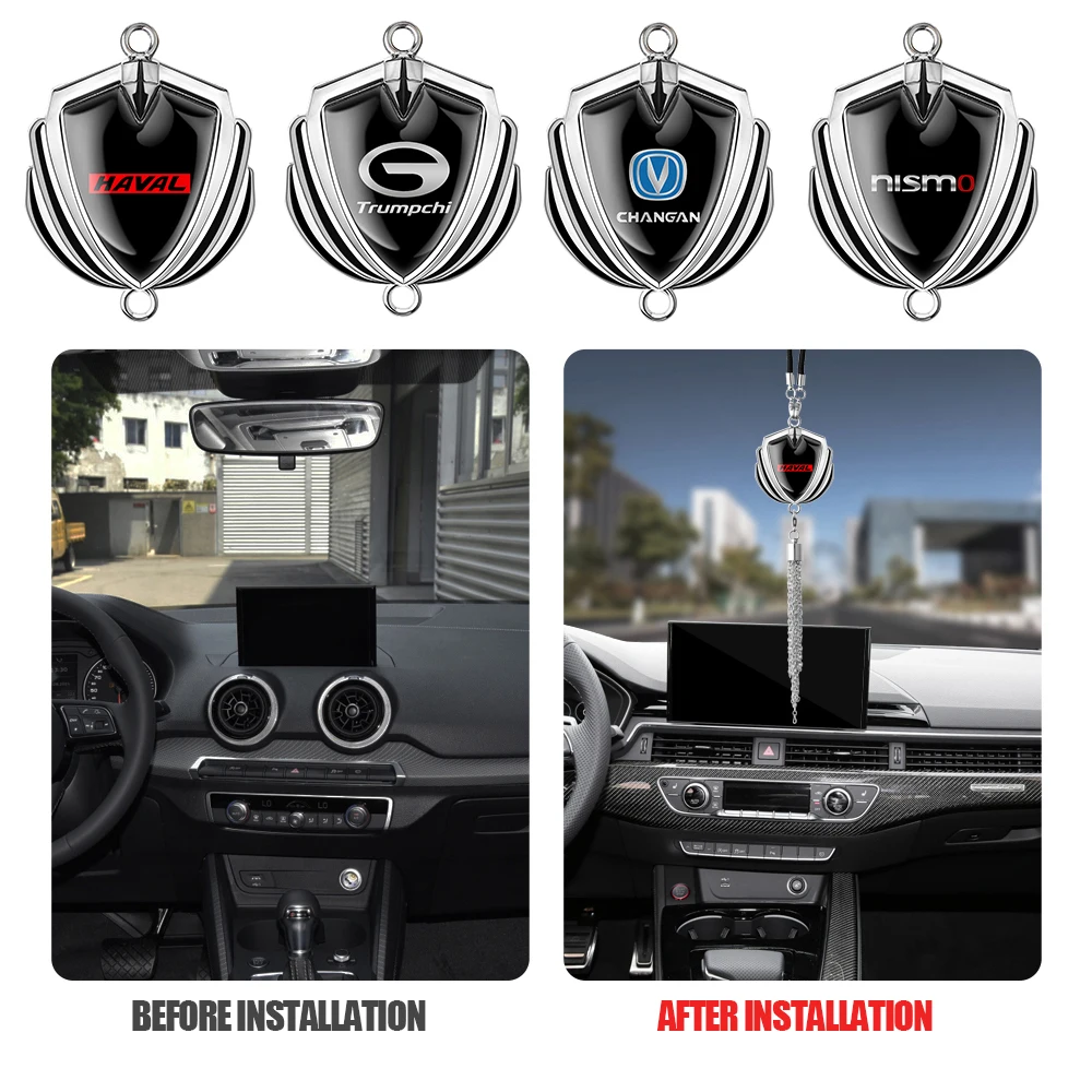 

New Car Rearview Mirror Pendant Auto Interior Hanging Ornaments Accessorie for Renault Dacia Duster Captur Clio 3 4 Megane 2 3 4