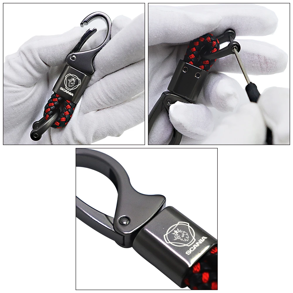 Кожаный брелок из микрофибры для scania G S R P |