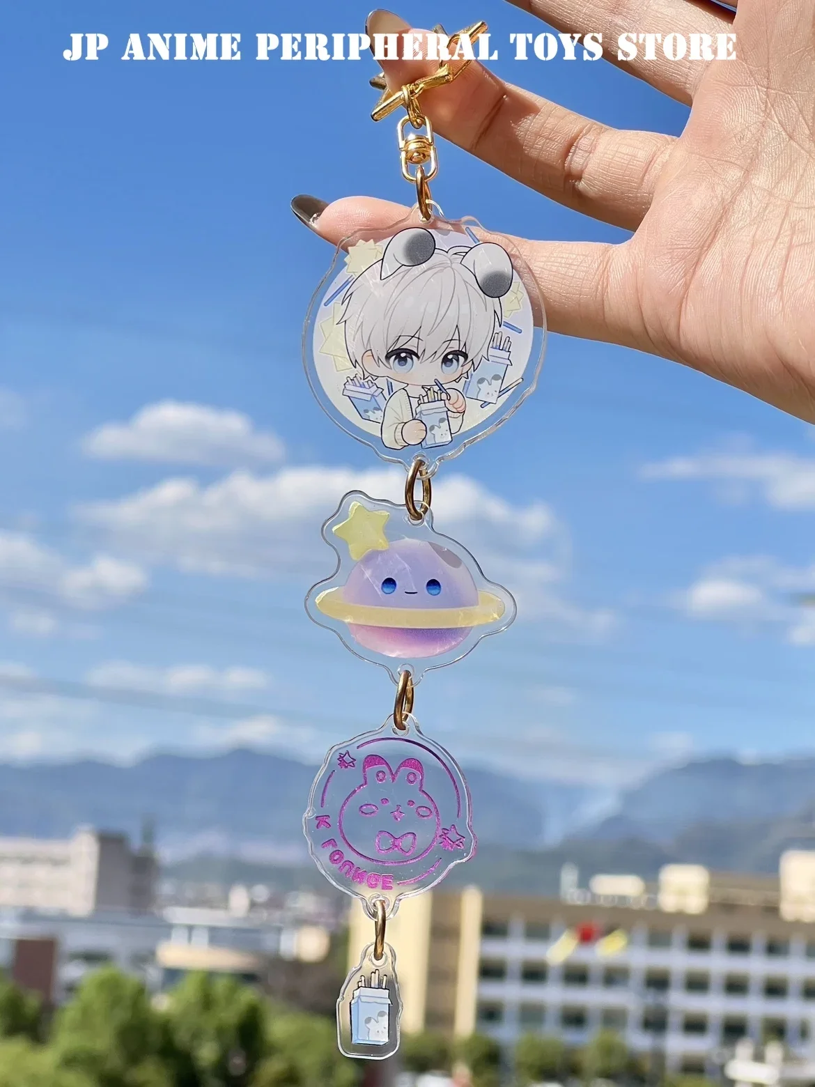 Акриловый брелок для ключей игры Love and Deepspace фигурка Zayne Rafayel Sylus Xavier милый рюкзак