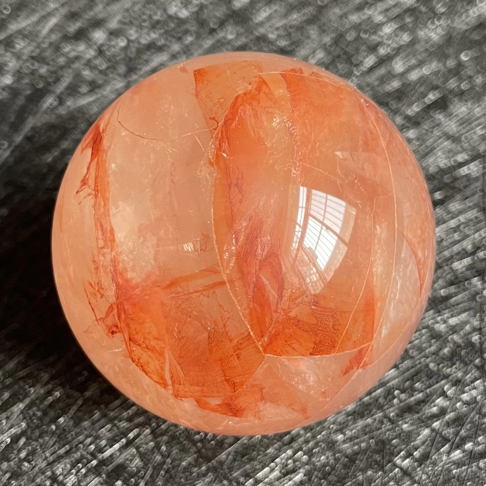 170 г натуральный камень прозрачный кварц хрустальный шар Радужная Сфера