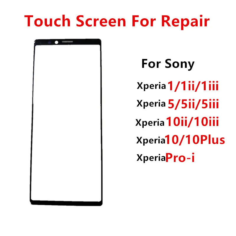 

Xperia1 Outer Screen For Sony Xperia 1 iii 5 ii 10 Plus Front Touch Panel LCD Display Glass Cover Lens Repair Replace Parts
