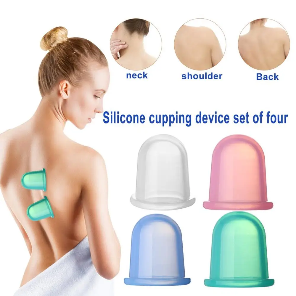 

1pc Family Full Body Cupping Massage Helper Vacuum Suction Cans Silicone Cupping Cups Anti Cellulite Therapy Massager jar