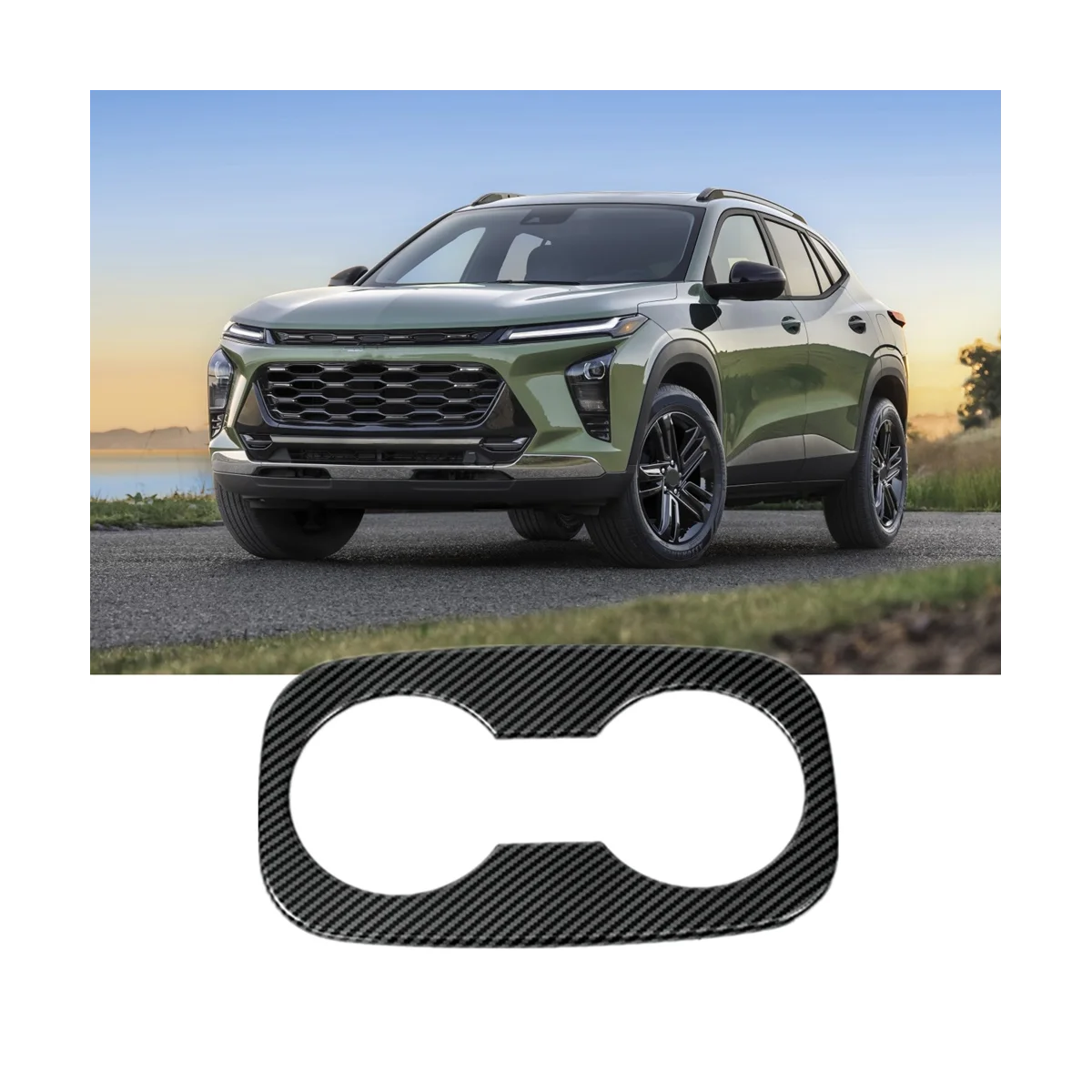 Для Chevrolet Seeker Trax 2023 2024 задняя крышка держателя чашки ободок аксессуары ABS