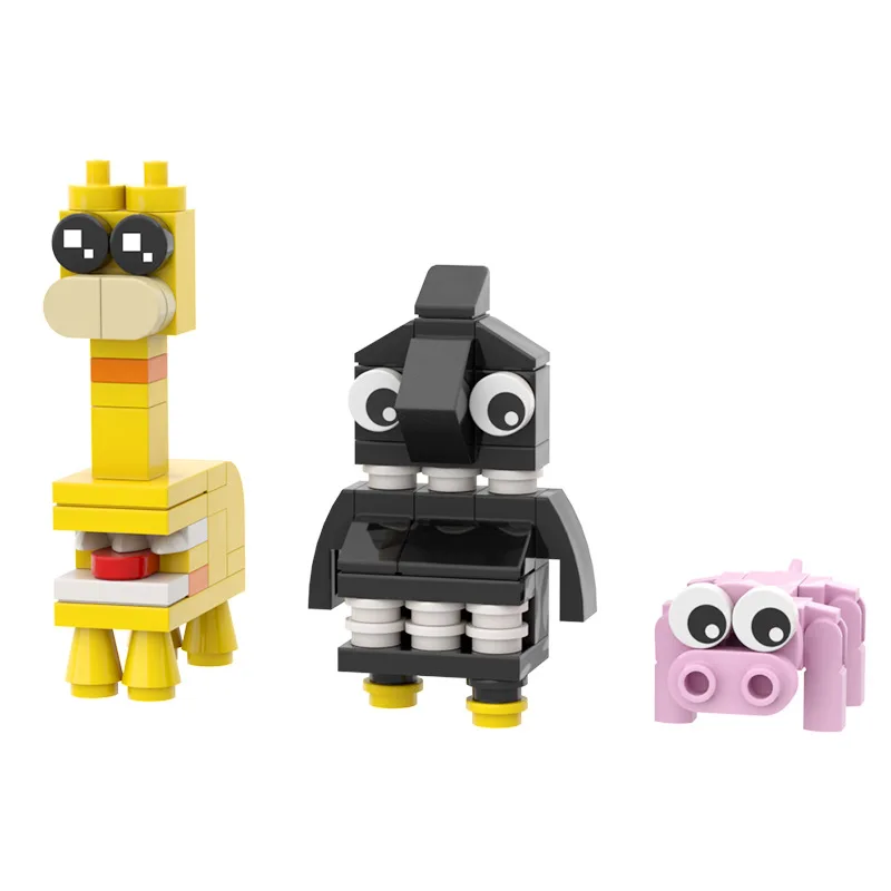 Креативный строительный блок MOC Mini через границу популярное животное аниме Dools