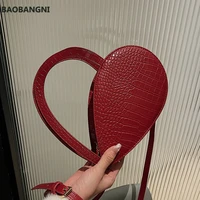 autumn and winter crocodile pattern texture handbag new fashion high quality womens designer all match messenger bag