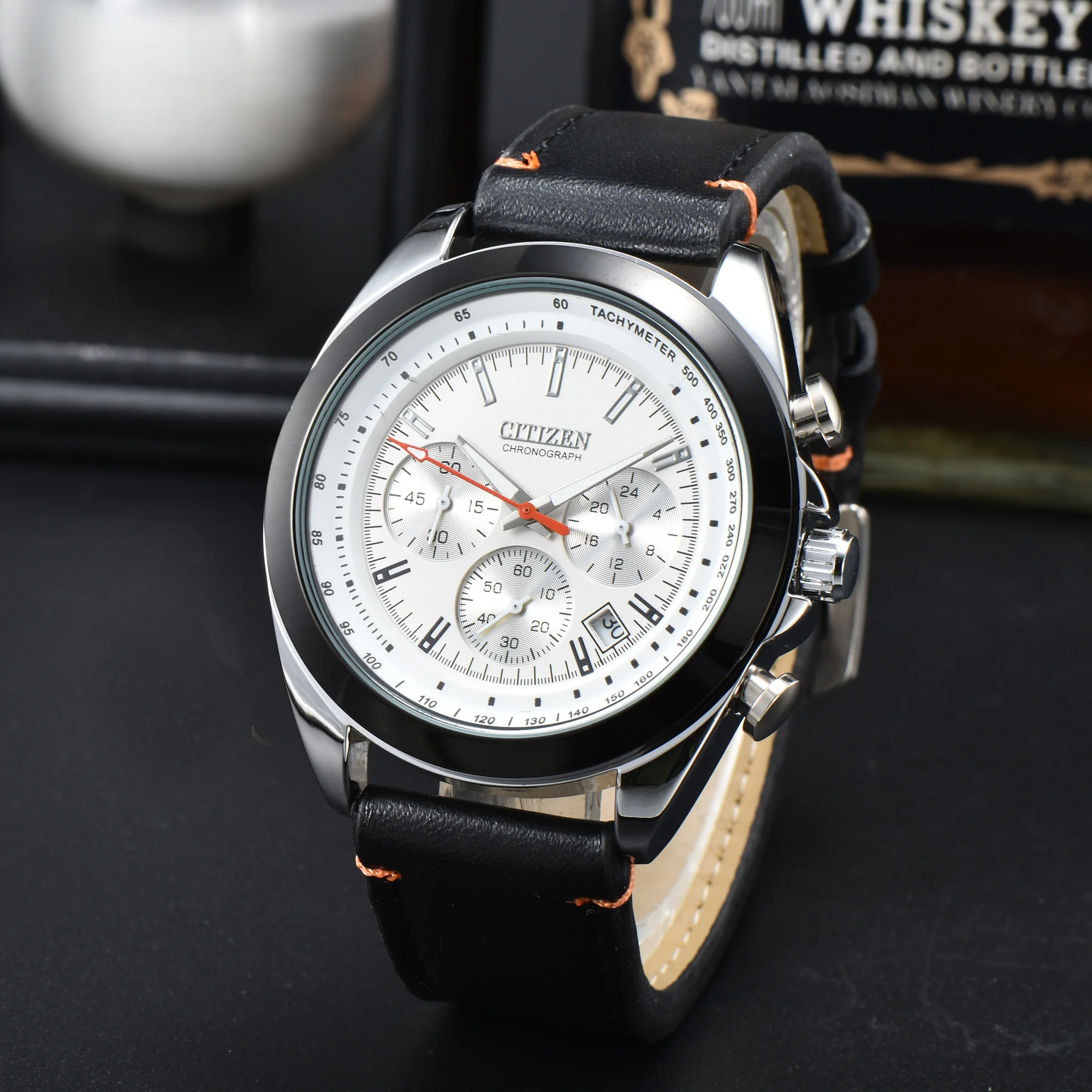 CITIZEN Watch Luxury Fashion Quartz Watch Glow Calendar Waterproof Multifunctional Watch Small Needle Work Men's Watch