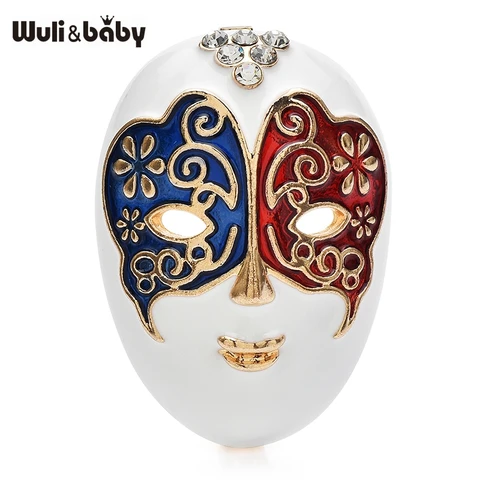 Wuli&baby эмалированные броши с рисунком лица