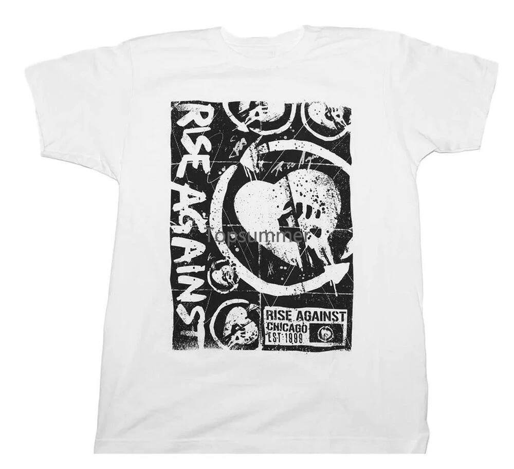 

Rise Against Collage Artwork T-Shirt Unisex Rock Band Tee