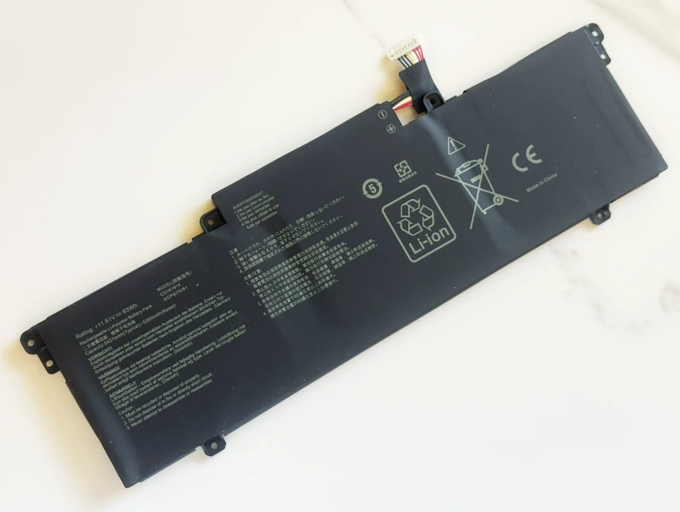 C31N1914 Аккумулятор для ноутбука Asus ZenBook 14 UX435EA UX435EG UM425QA UM425UAZ Сверхлегкий UX435EAL 13 UX425UG