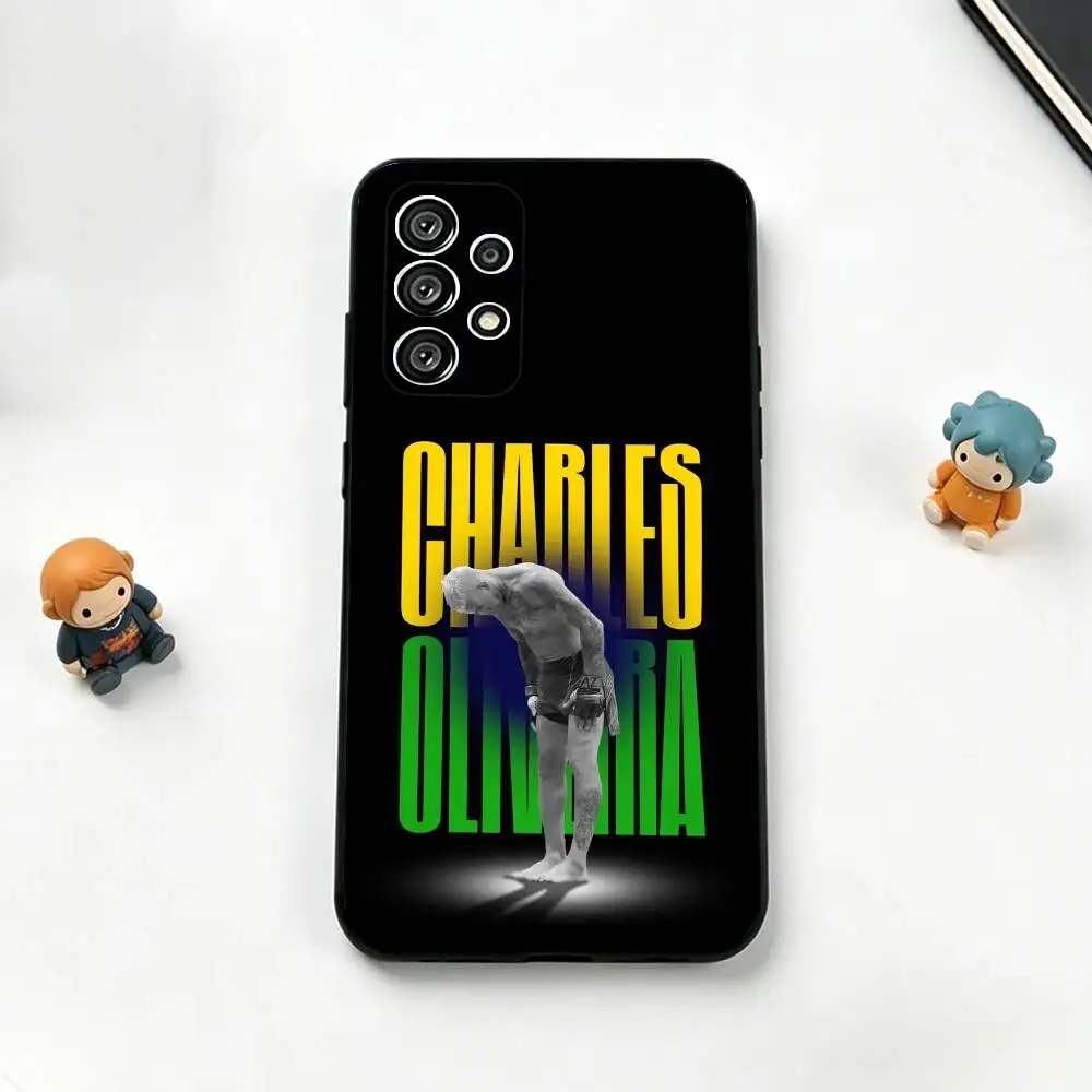 Фото Чехол для телефона U-UFC Charles Oliveira, черный, силиконовый, мягкий, для Samsung S25, S24, S21, S22, S23, S30, Ultra, S20, Plus, FE, Lite №2