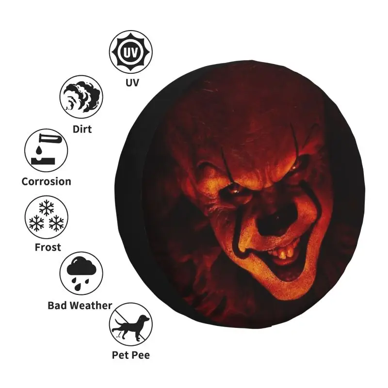 Изготовленный на заказ чехол для шин с персонажем фильма ужасов 4WD 4x4 RV защита