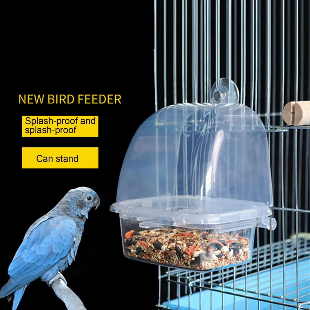 

Bird Feeder for budgerigar Canary Parrot Finches Parakeet Food Container Food Grade Plastic Easy to Install Durable