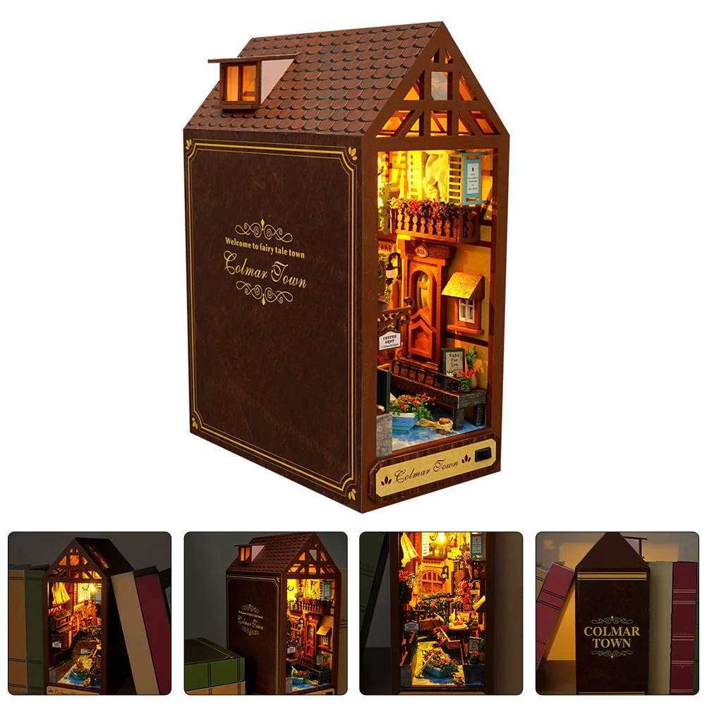 

Игрушка DIY деревянная кабина модель миниатюрный дом небольшая сборка игровая вещь пластиковый дисплей