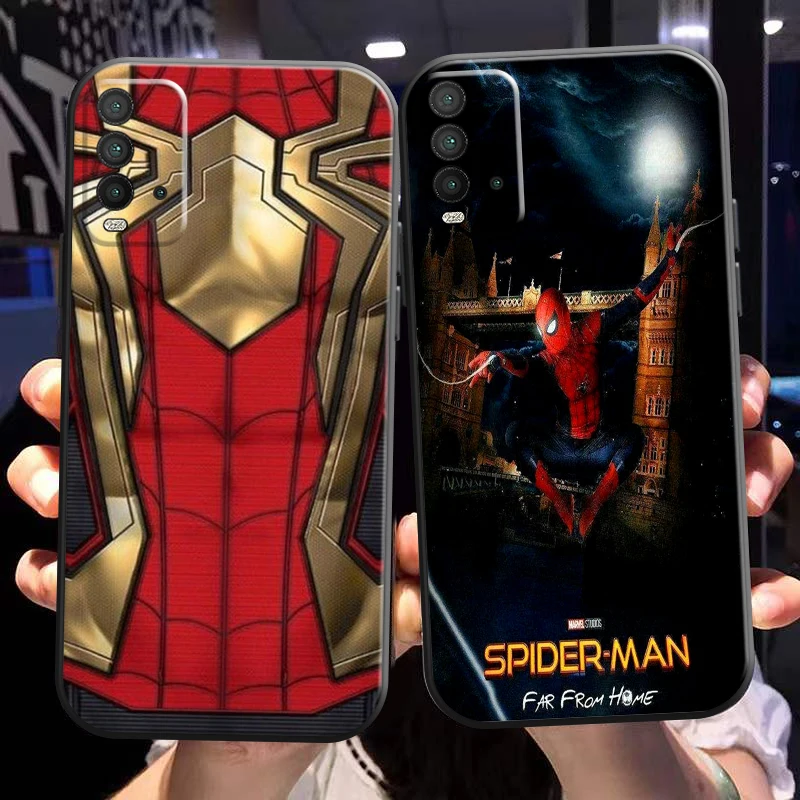 

Avengers Spiderman Iron Man Phone Case For Xiaomi Redmi Note 10 10T 10S 9 9S 9T 5G 8 8T Pro Redmi 10 9 9AT 9T 9C 8 8A Black