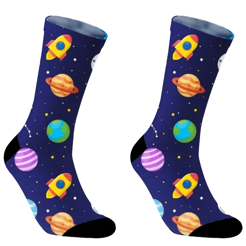 Средние 2024 новые мужские и женские носки-трубочки характерные носки для пар на