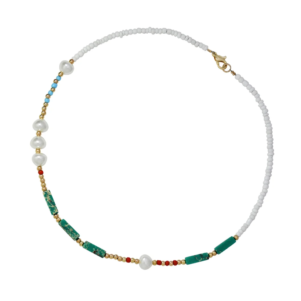 

Necklacewomen Beads Chain Wedding Bohemian Accessories Bridal Layering Adjustable Pendant Bar Layer Multi Sweater National