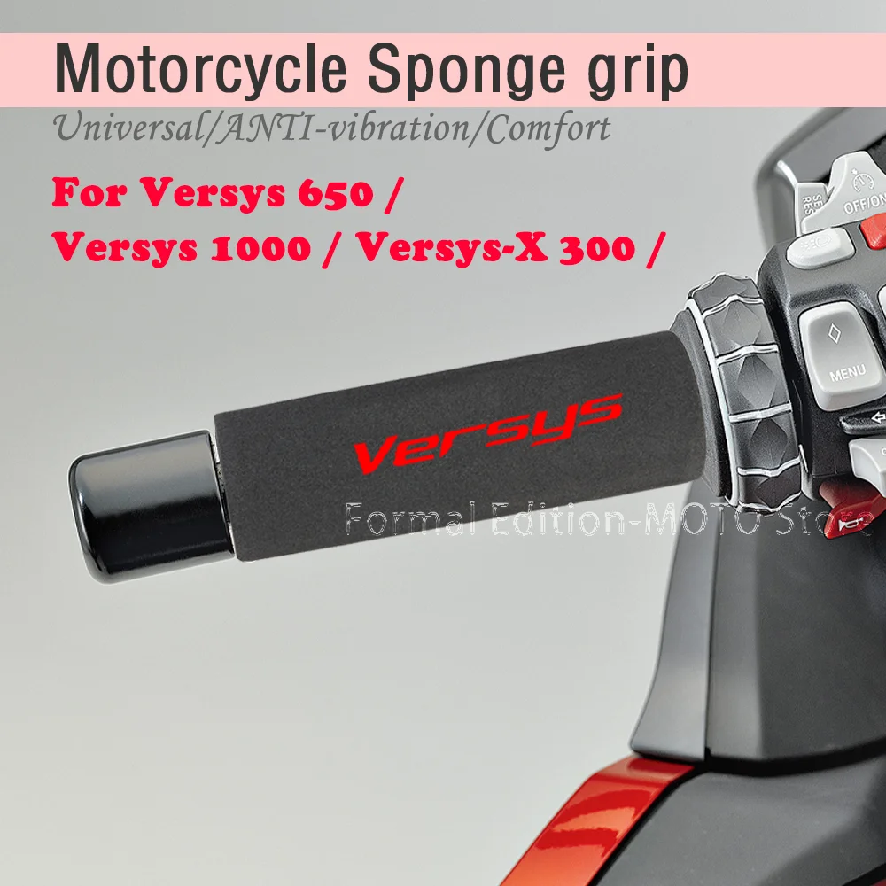 

Grips Motorcycle Anti-slip Handlebar Grip for Versys1000 Versys650 Versys X-300 Shockproof Handlebar Grip Sponge Cover