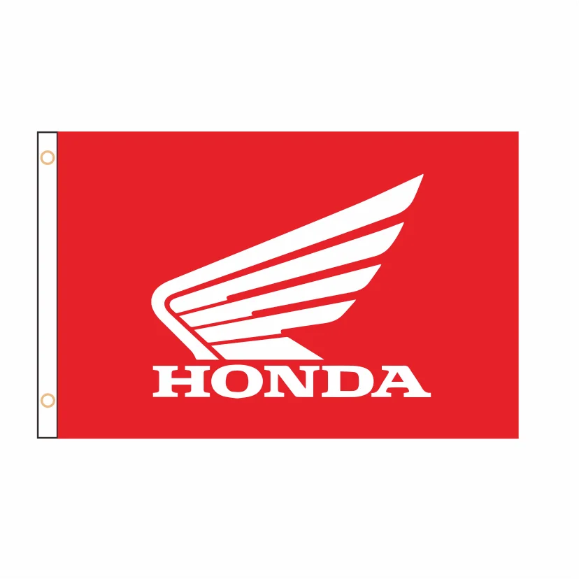 

Free Design Motorcycle Honda Flag Banner 2ft*3ft 3ft*5ft QZ-047 Polyester Sports Advertising Car Decoration Home Gift Party