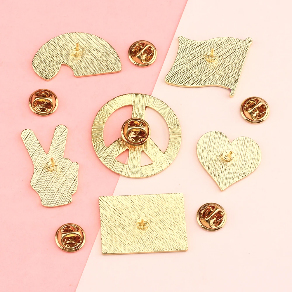 LGBT Asexuality эмалированные булавки знак мира флаг Радуга броши Высокое качество