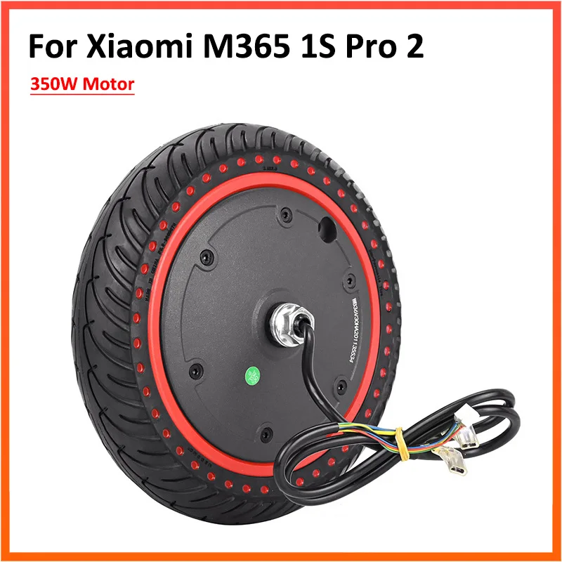 36V 350W Engine Motor For Xiaomi M365 / 1S/ Pro Electric Scooter with 8.5 Inch Solid Tyre Wave Point Front Wheel Motor