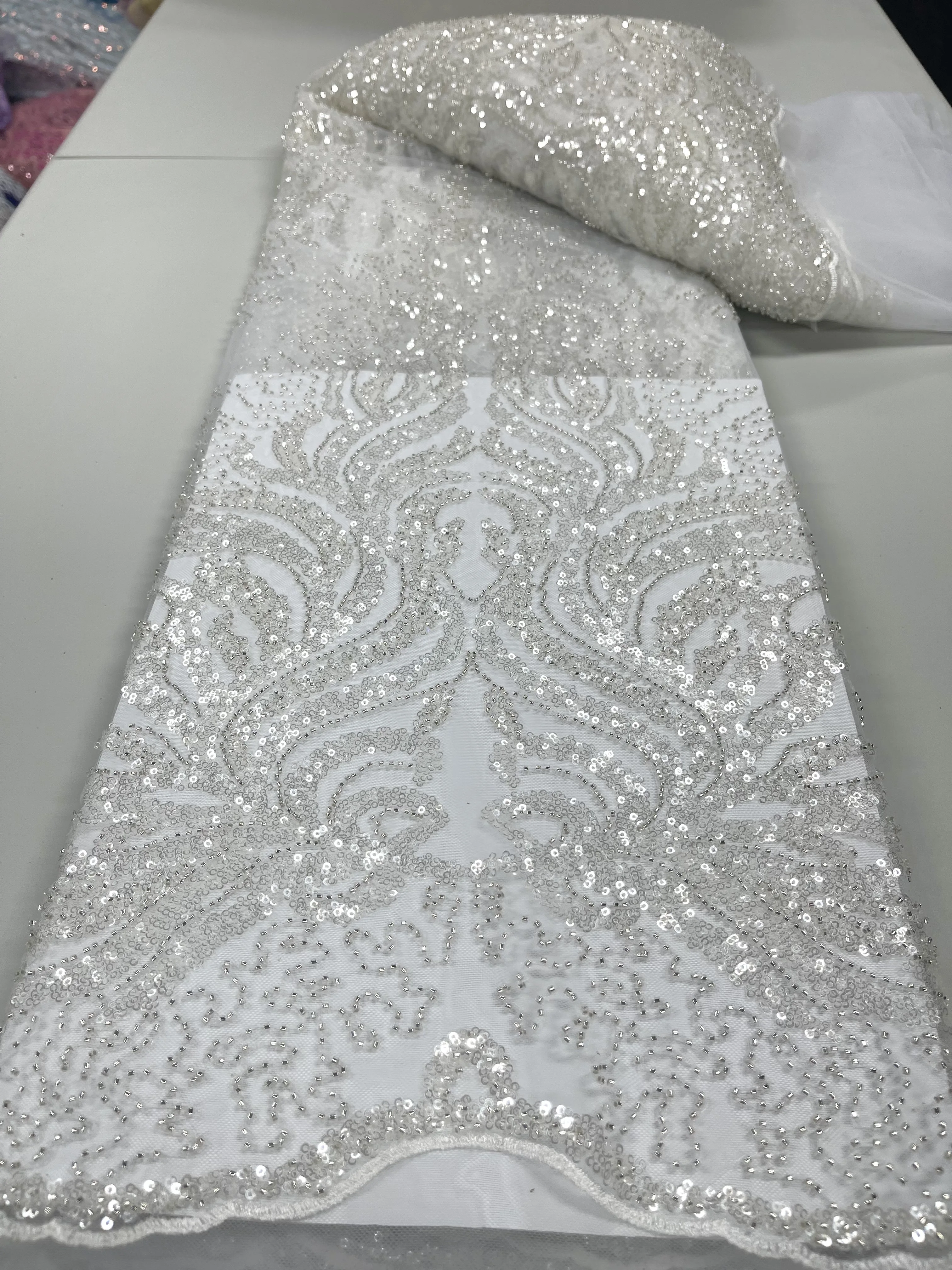 2022 Роскошный Розовый 3D цветок ручной работы стеклянный бисер с вышивкой новый