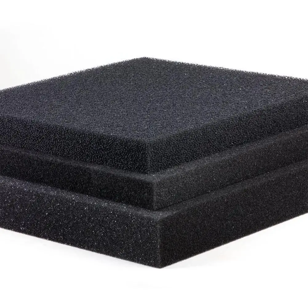 

Fish Tank Water Purified Filter Black Biochemical Foam Aquarium Pond Sponge Filtration Pad Material