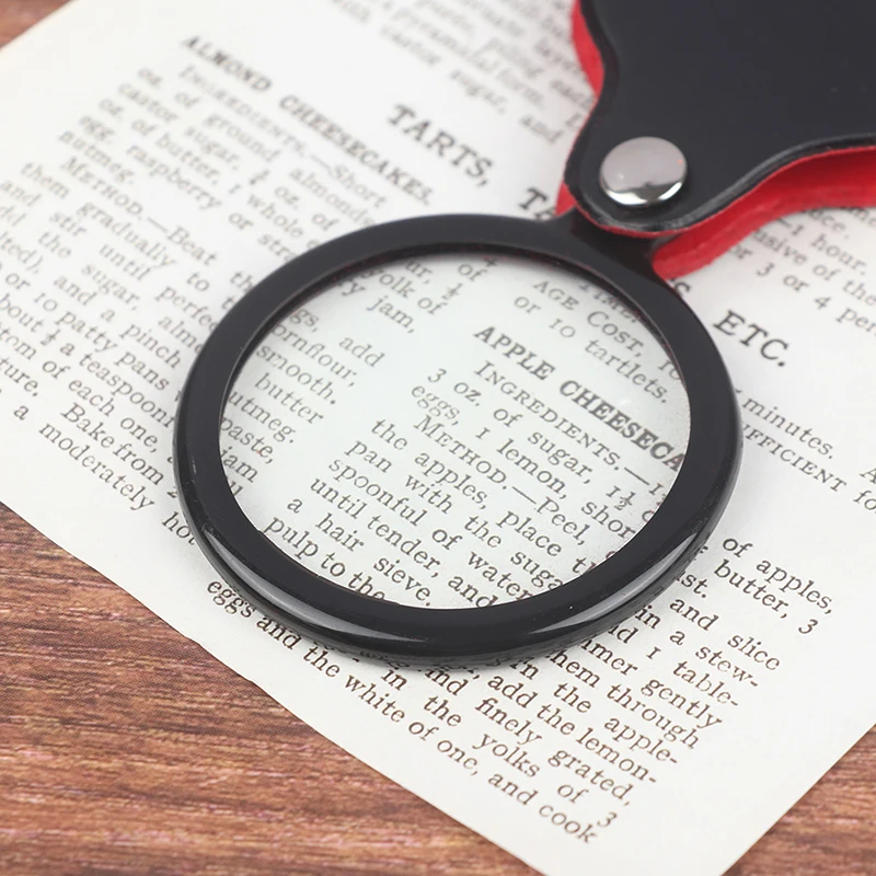

Mini Magnifier 8x Foldable Pocket Magnifier Portable 60mm Jewelry Reading Magnifying Glass Loupe