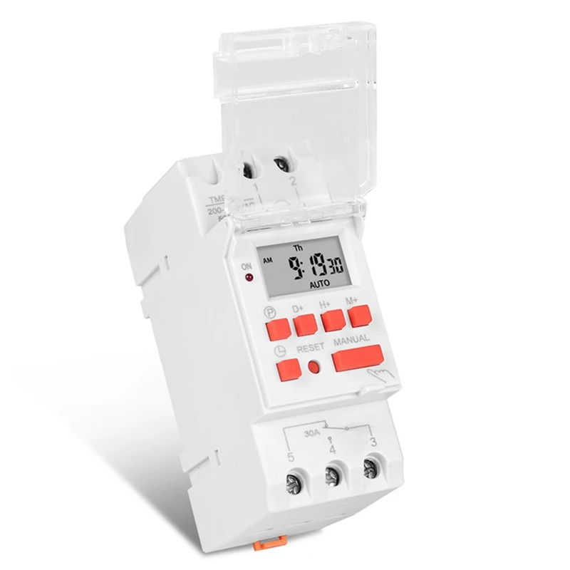 

Программируемый цифровой таймер SINOTIMER 5X TM919B, 220 В, 30 А